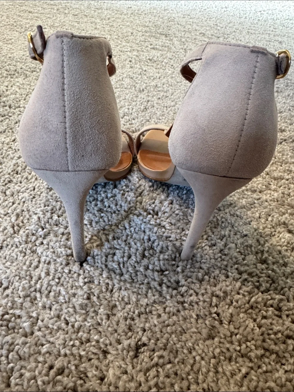 Cathy Jean Nude T-Strap Stiletto Sandals - Picture 7 of 16